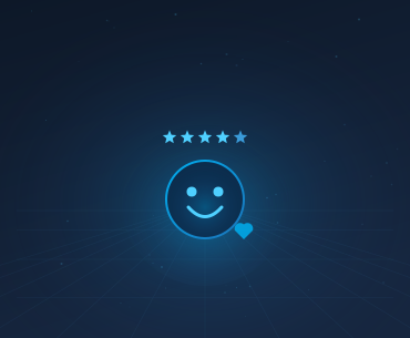 Satisfied customers benefit icon for digital library solution